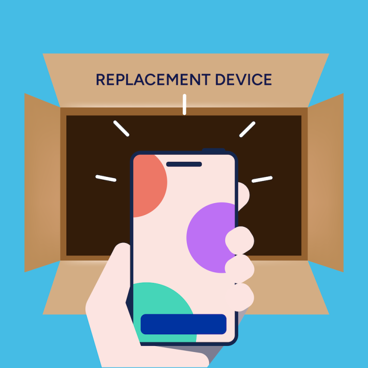 Ta emot ersättningsenhet 